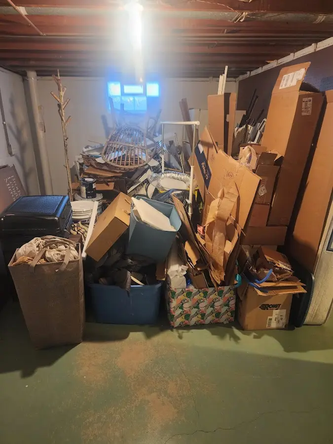 Roll-off dumpster container at job site for 40 Yard Dumpster Rental in Kingsburg